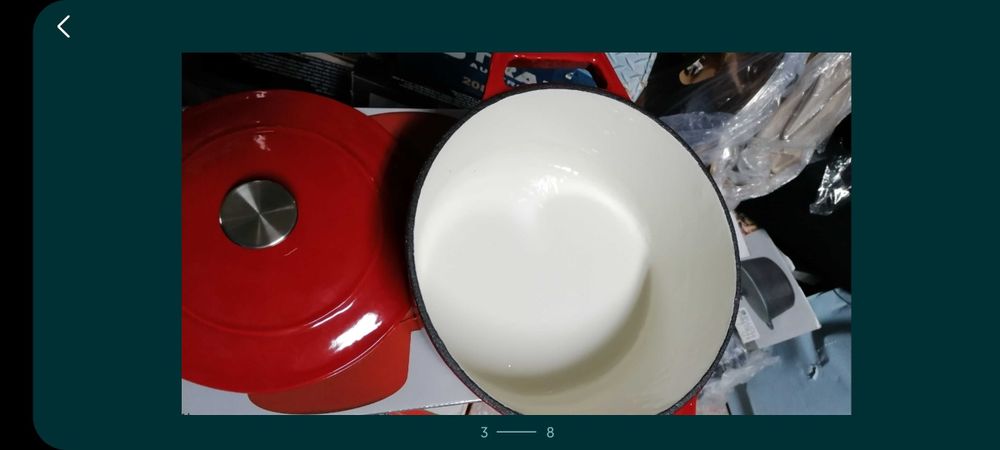 Cratiță fontă emailată 7L