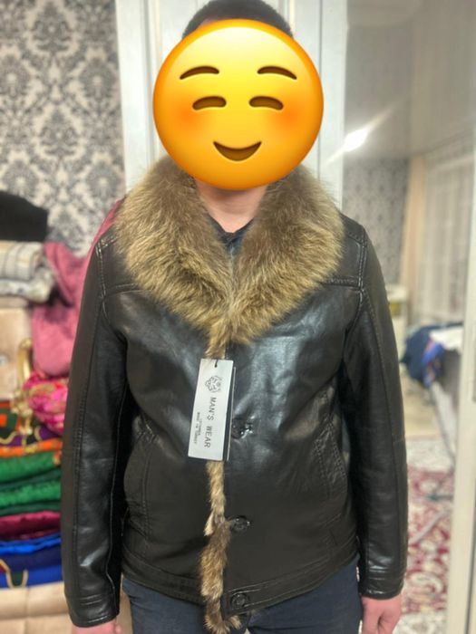 Зимняя мужская дубленка