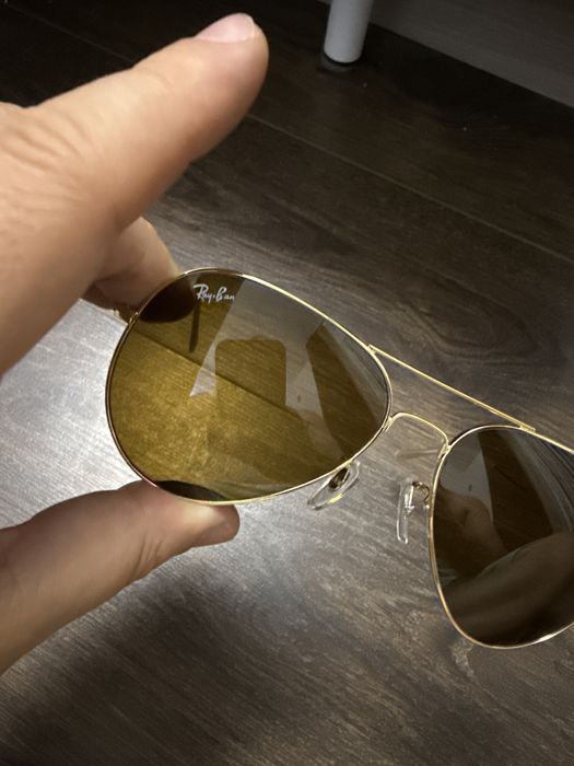 Ochelari de soare Ray Ban Aviator Gold Premium