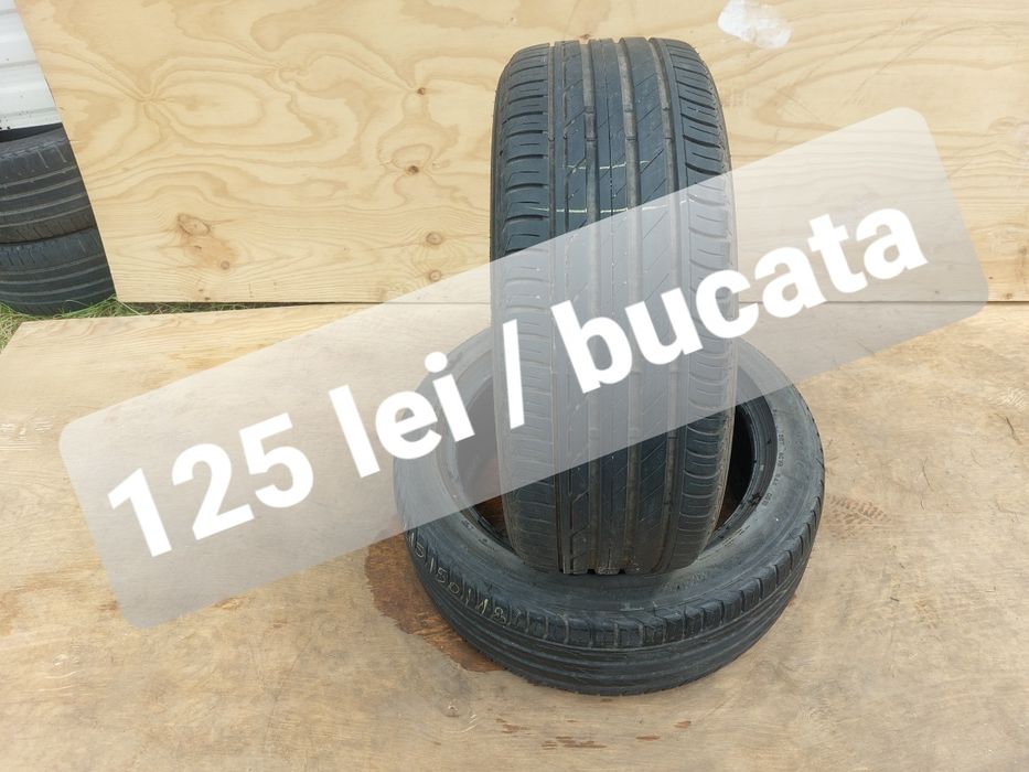 125 lei bucata! Doua anvelope de vara 215 50 r18 Bridgestone Turanza