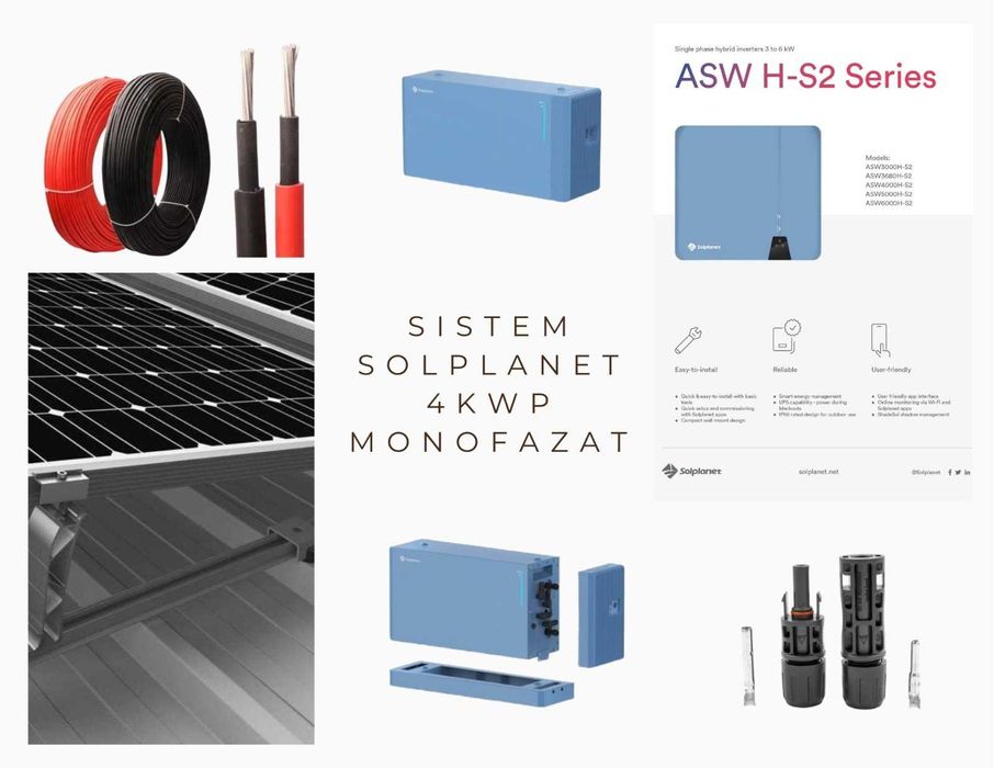 Sistem Fotovoltaic Monafazat SolPlanet 4kWp Oferta Casa Verde, Livrare