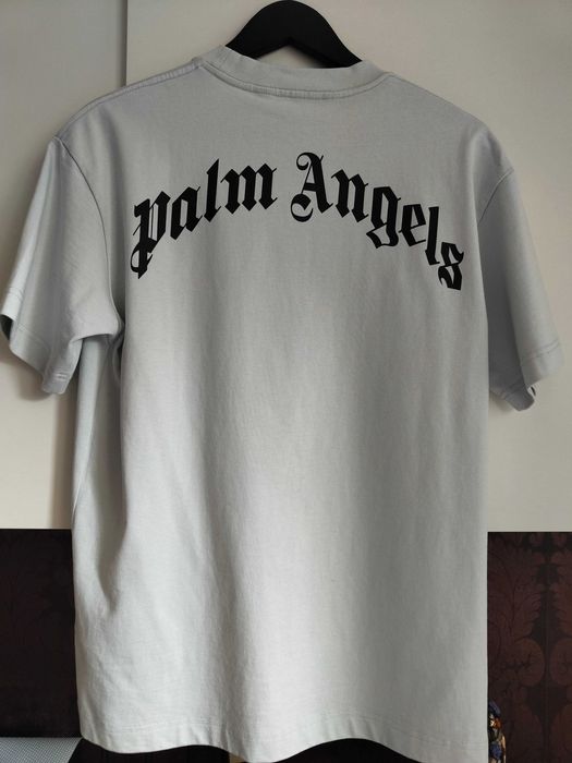 Palm Angels Teddy Bear Logo T-Shirt Illusion Blue - Размер S