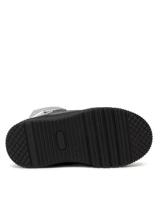 Детски непромокаеми ботуши Kickers kids с подплата, Сребристи 33 номер