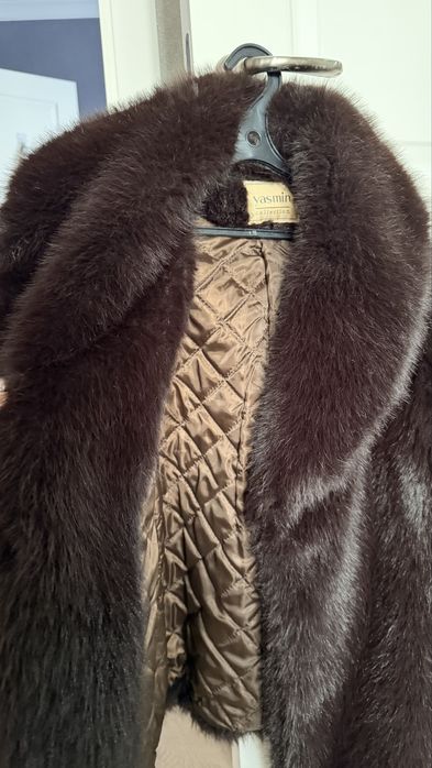 Эко шуба, зимняя, теплая