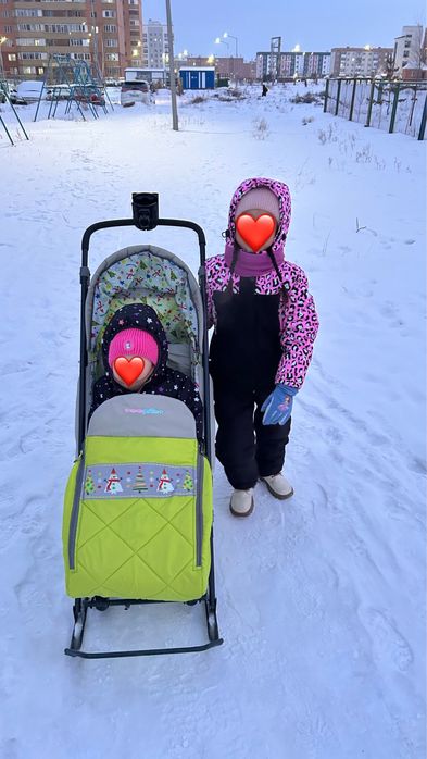 Санки с колисиками
