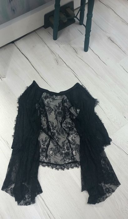 Бутикова риза прозрачна дантела S