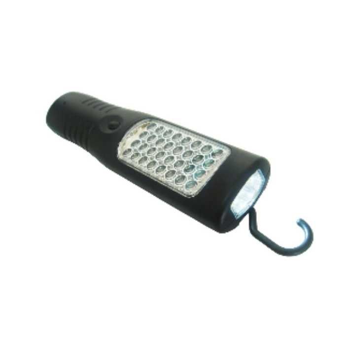 Работна LED Лампа 4517 с 32 Диода – Зареждане на 220V и 12V, Кука, Магнит и 3 Режима на Светене за Гараж, Автомобил, Дом, Къмпинг и Риболов