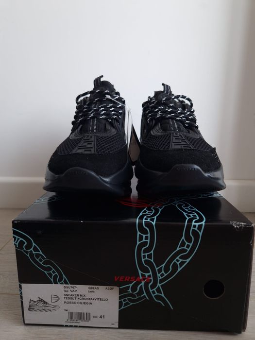 Ver.sace Chain Reaction - Negri - Marimea 41 - Cadoul Ideal - Urgent