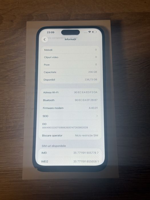 iPhone 14 Pro Max - Space Black - 256GB - aspect impecabil