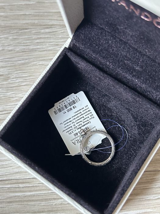 Кольцо с птичкой Pandora