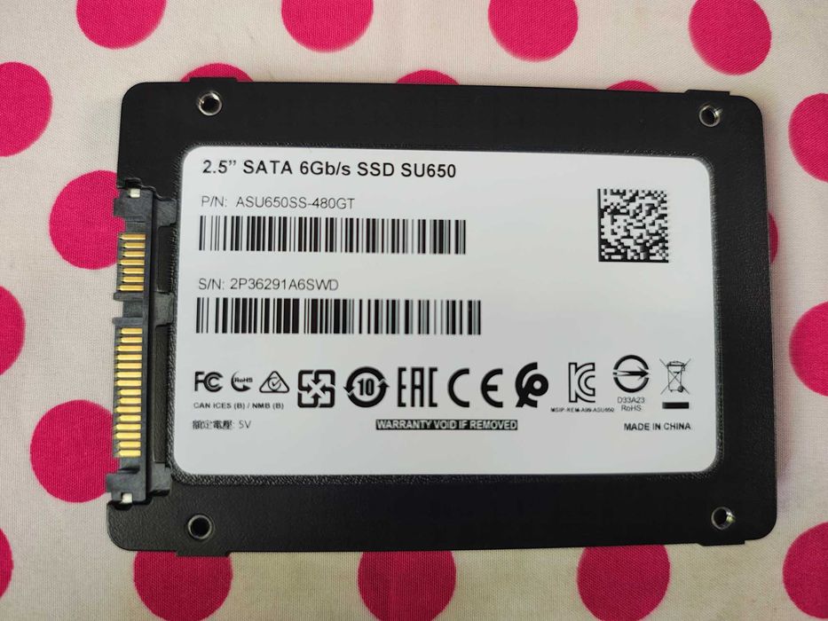 SSD ADATA Ultimate SU650 480 GB SATA-III 2.5 inch, Nou.