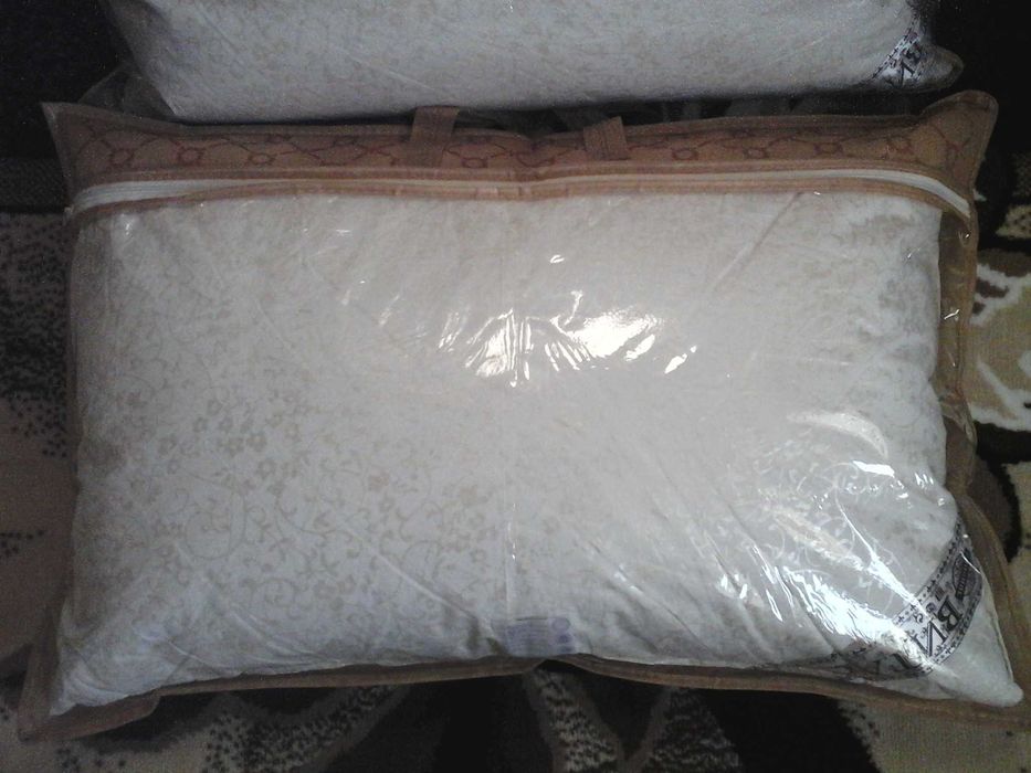 Плотные+Гипоаллергенные Лебяж.ПУХ НОВЫЕ Подушки 50см х 70см Турция