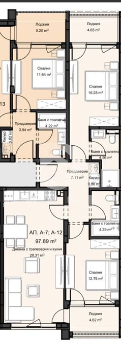 Продава се Тристаен апартамент в Пловдив, Остромила - 109 кв.м за 679 €/кв.м - Снимка #3