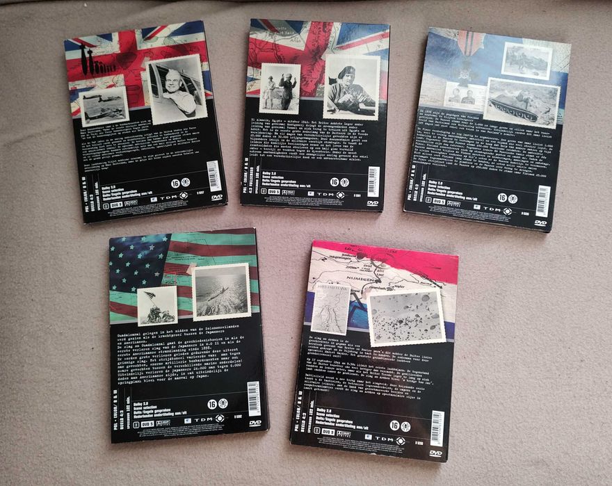 Colectie unica de 5 DVD uri WW2 Battlefield originale Engleza