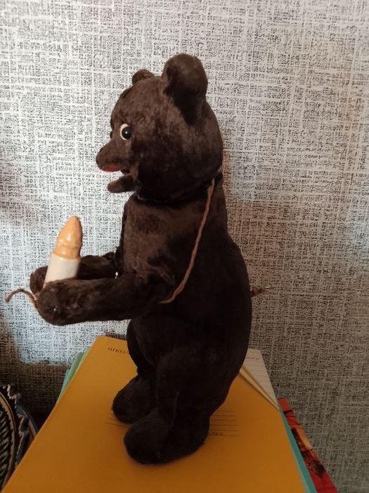 Заводной Плюшевый мишка советского производства