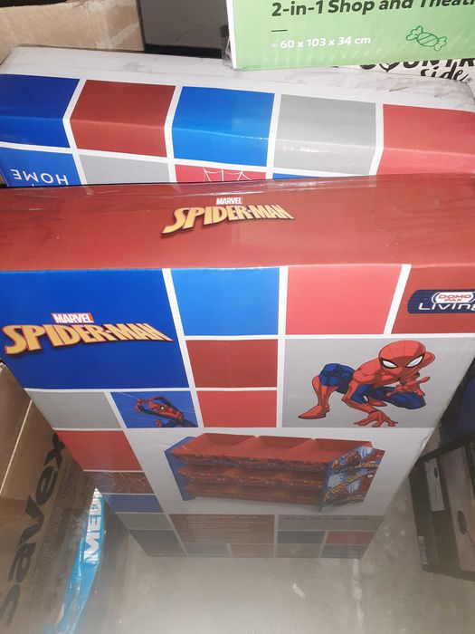 Spider-man шкаф за съхранение на детски играчки, книги, маркери и др.