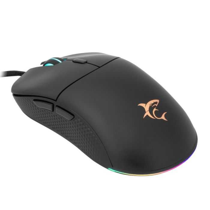 Mouse Gaming White Shark Bagdemagus 7200DPI, Iluminare RGB, Negru / Casti Gaming Hama Urage Soundz 200 v2 pentru PC/PS5/Xbox Series X/S