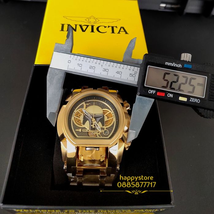 часовник INVICTA Bolt Zeus Gold Star Wars Edition 52 mm, Инвикта нов