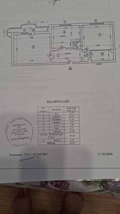 De închiriat: Apartament 2 camere spațios (63 mp) | Vedere Parcul Sebastian | Etaj 6 | Parcare inclusă