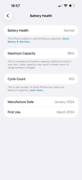Iphone 15 pro max 99%