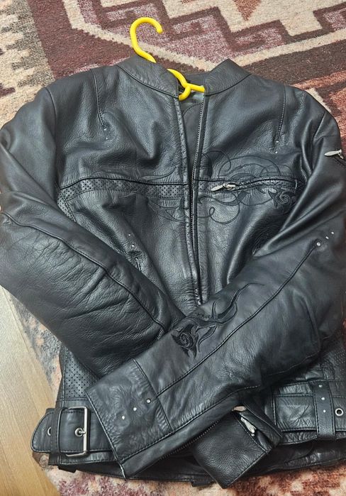 Premium HELD Ladies Black Motorcycle Leather Touring Jacket