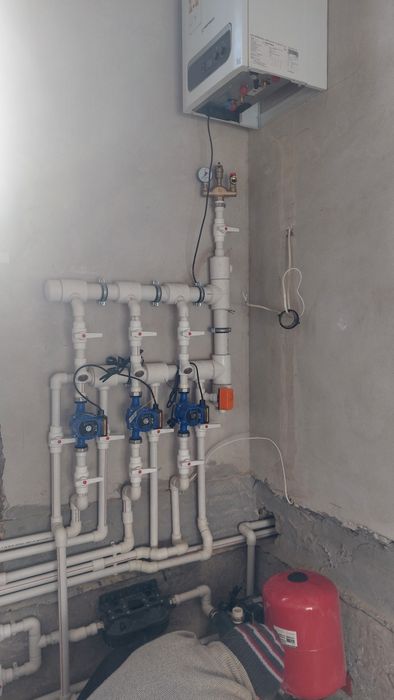 Установка ,Раковины ,Котёл Настенный ,Аристон, Унитаз, Смеситель