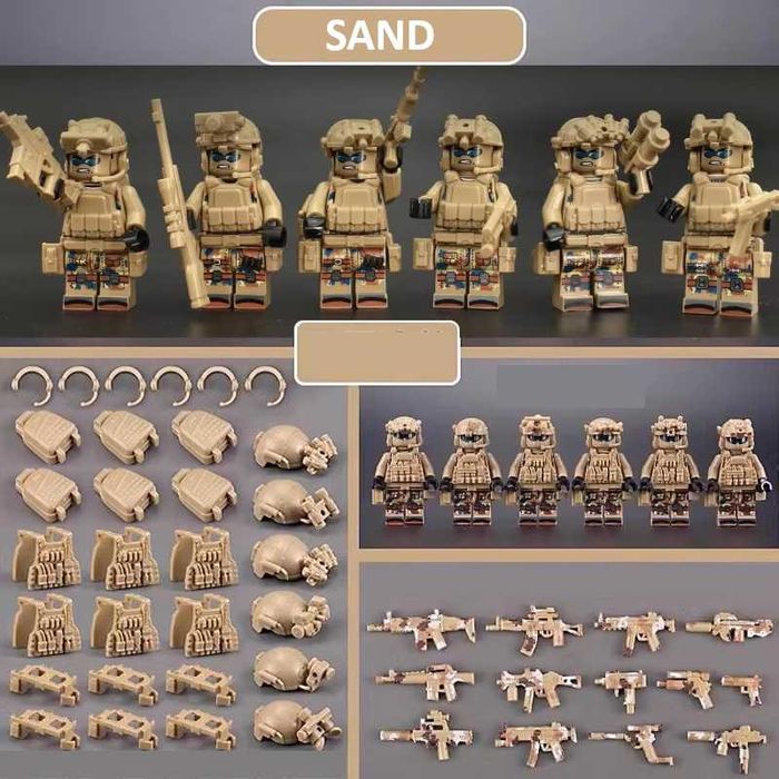 Set 6 figurine tip Lego