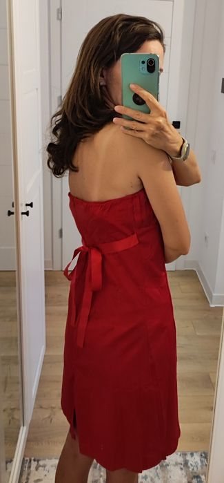 Rochita rosie de vara din bumbac