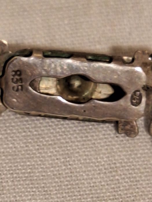 1940 перлени колиета с сребърни закопчалки