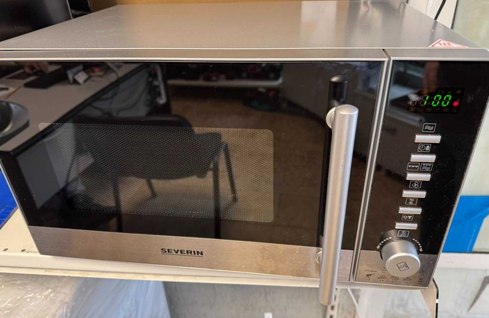 Микровълнова фурна Severin MW 9722,Грил 800W-1350W, 20 L, Инокс