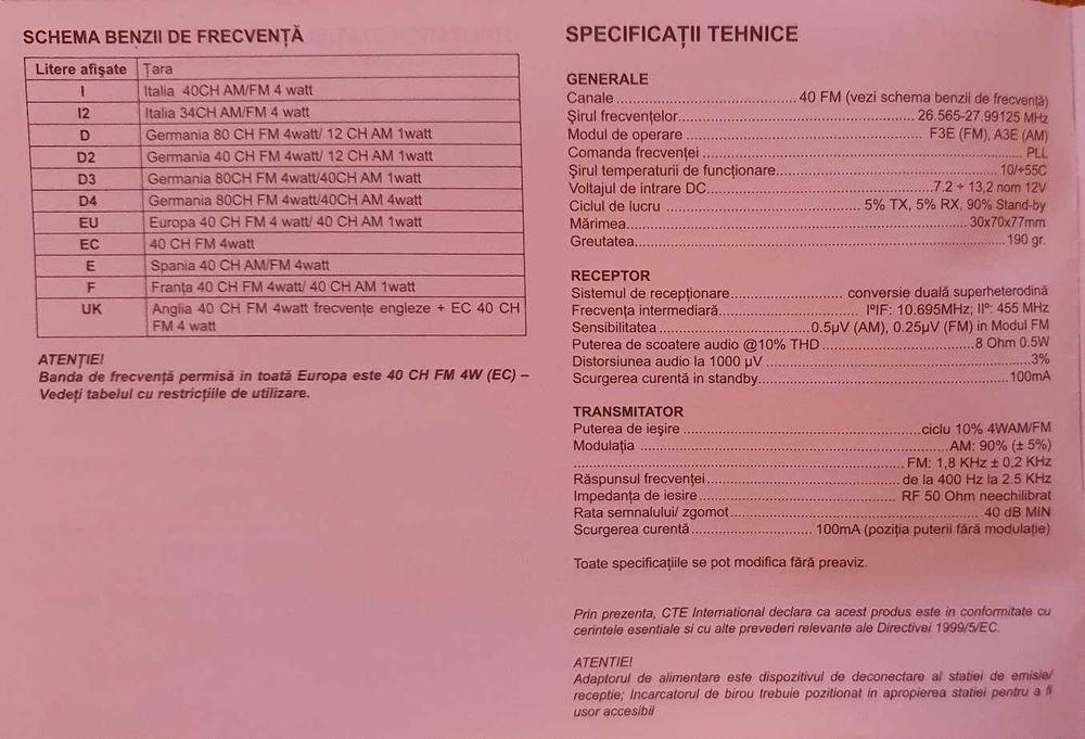 kit stație radio CB Midland Alan 52 MULTI + antena CB Midland ML145