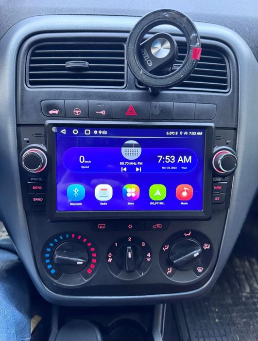 Navigatie android Fiat Linea Punto Waze YouTube Bluetooth