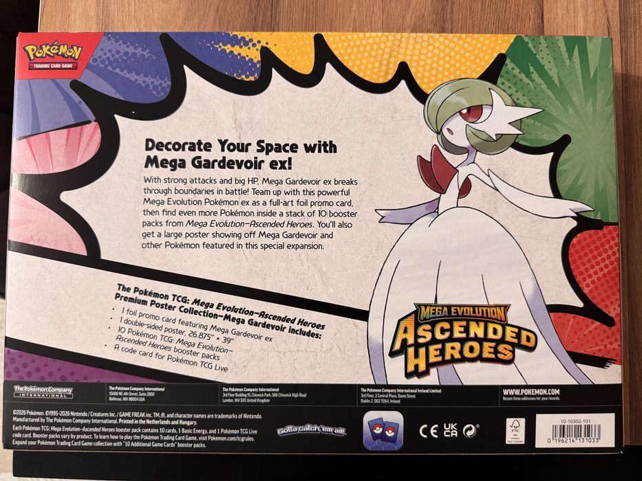 Pokemon TCG Ascended Heroes premium poster collection Mega Gardevoir
