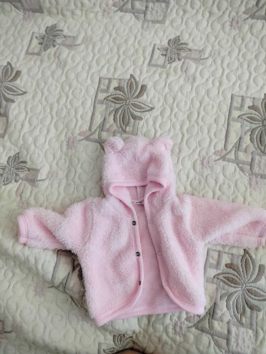 Бебешко пухено яке 62 + елече