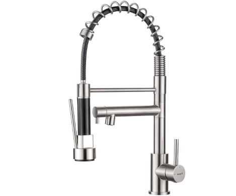 Baterie Chiuvetă Bucătărie Ibergrif – Duș Extractabil 2 Jeturi, 360°