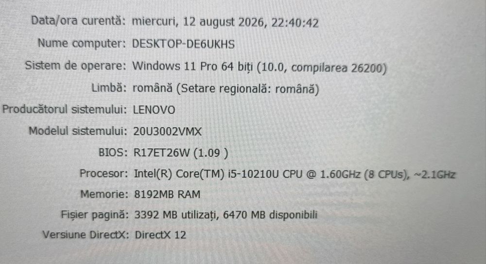 Lenovo Thinkpad L15 gen1 i5 10210u, 8 GB RAM, 256 GB SSD