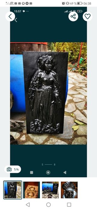 Vand basorelief metal plin foarte greu