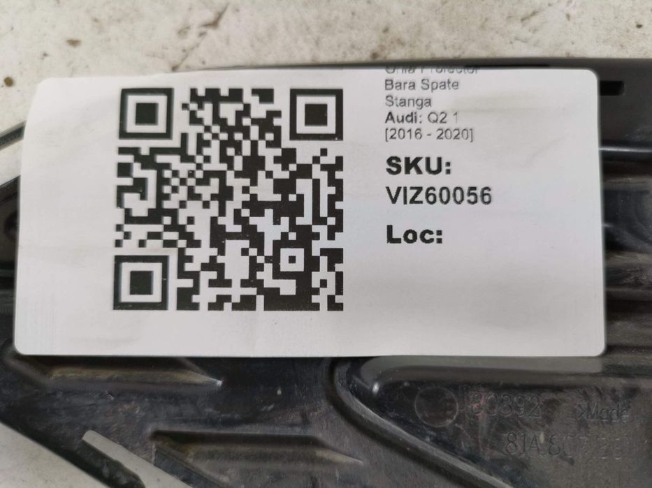 Grila Proiector Bara Spate Stanga Audi Q2 1 2016 2017 2018 2019 2020 2