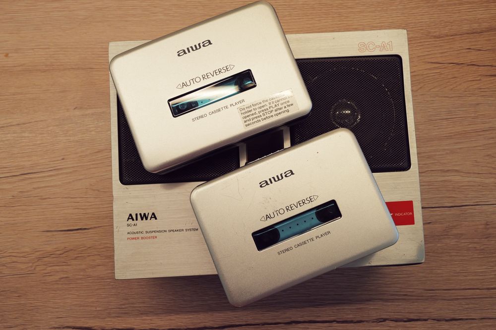 Set boxe Aiwa Walkman GM1000 Mk3  portabile SC-1A stare buna