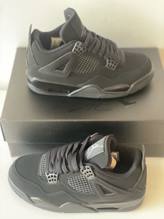 Air Jordan 4 Black Cat Retro Graphite Light Canvas Bred Thunder Red