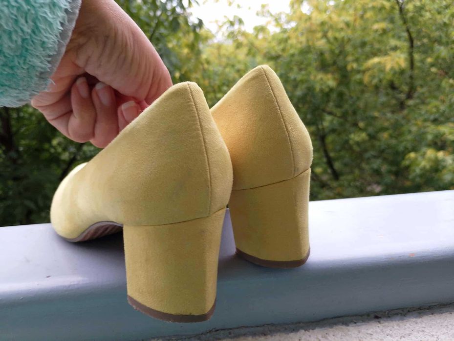 Красиви дамски обувки на Marco Tozi - висококачествен текстил, 10 евро