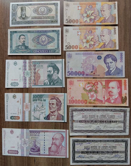 Bacnote românești, se vând la lot