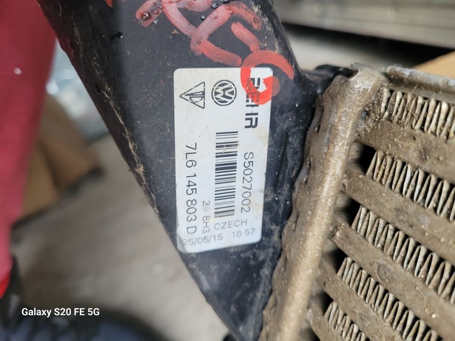 Radiator interculer vw  touareg vag 7L6 145 803 D 210 2019