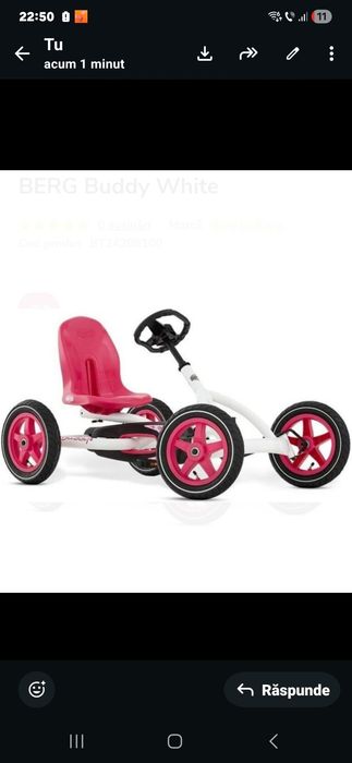 Cart cu pedale berg sistem bfr