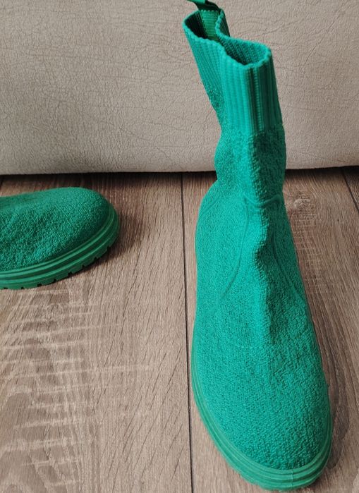 Зелени дамски ботуши