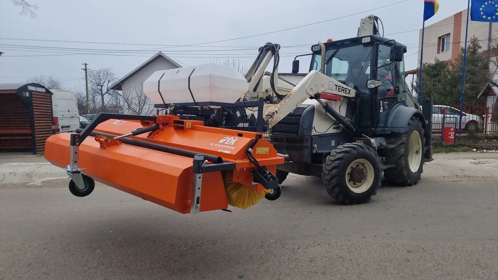 Perie asfalt cu colector si sistem stropire 200 cm