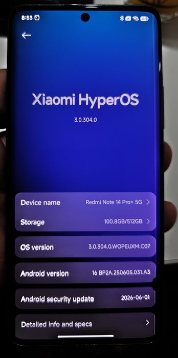 Продавам Xiaomi Redmi note 14 pro plus 5g