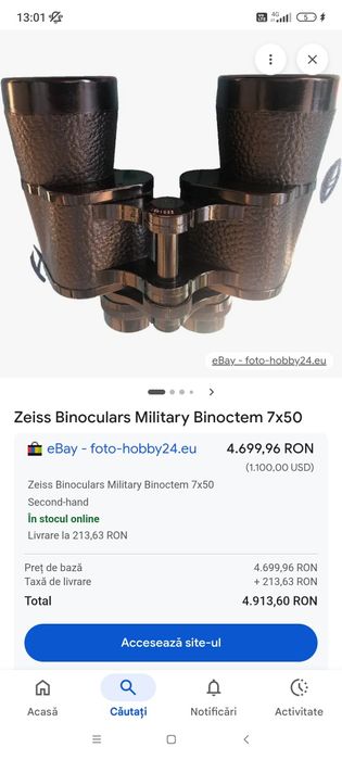 Binoclu 7x50 CARL ZEISS JENA