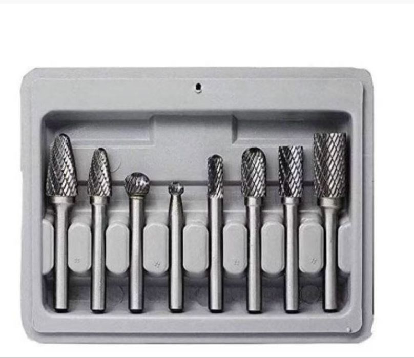 Trusa 8 Freze de CARBURA de tungsten 6mm entru Metal