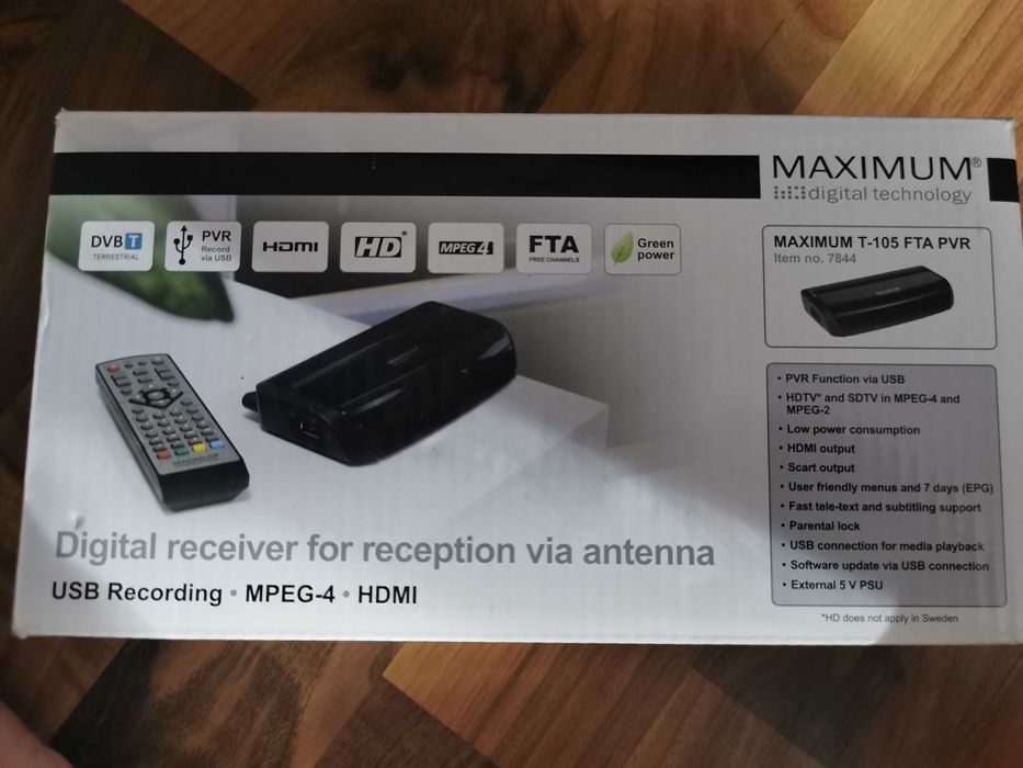 Receptor DVB-T digital MAXIMUM T-105 FTA PVR, HDMI